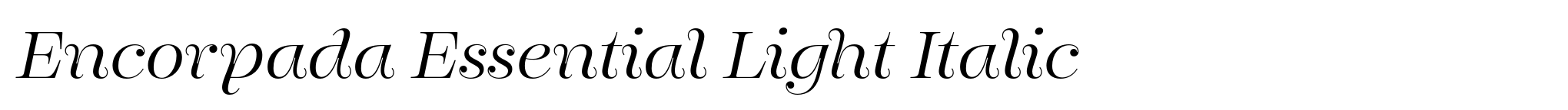 Encorpada Essential Light Italic image